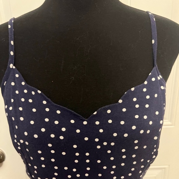 Market & Spruce Women's Beatriz Scallop Detail Sleeveless Dress Size Large - Picture 3 of 6